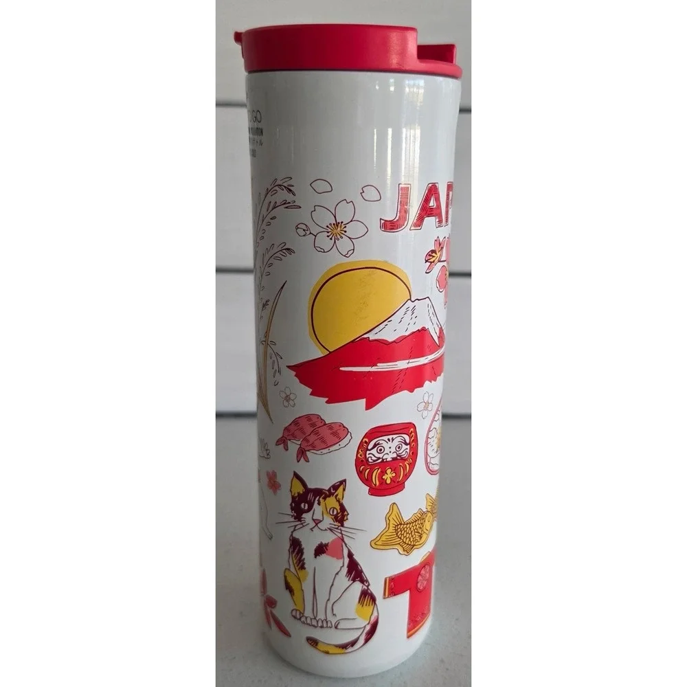 Japan Starbucks Stainless Tumbler Bottle 16oz Been There Series NEW